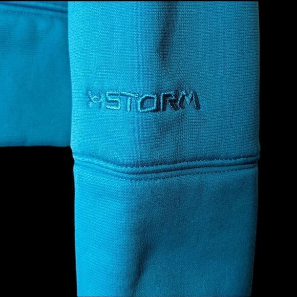 Under Armour Storm Unisex Semi Fitted Deep Turquoise Hooded Sweatshirt size L - Picture 3 of 8